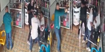 Imágenes sensibles: Policía vestido de civil segó la vida de un venezolano que intentó asaltar un local en Perú