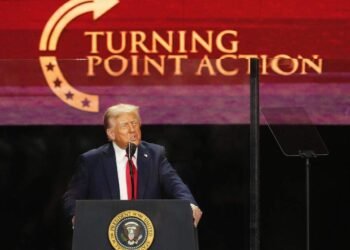 Trump habla en funeral de Charlie Kirk y lo califica como uno de los más grandes patriotas de Estados Unidos