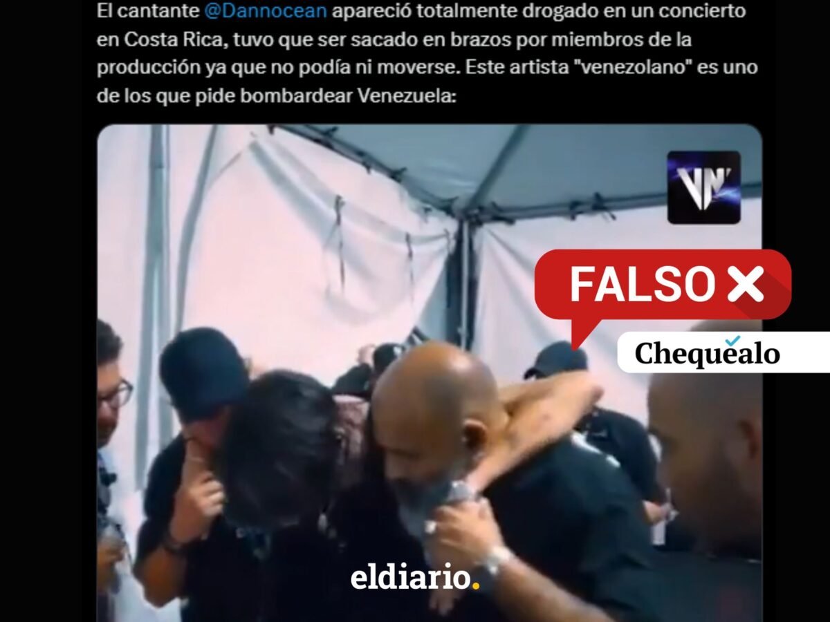 ¿El cantante Danny Ocean se presentó bajo los efectos de estupefacientes en su concierto en Costa Rica?