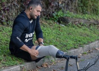 Juan Pablo Dos Santos, el venezolano que corre el Maratón de Nueva York con prótesis en ambas piernas