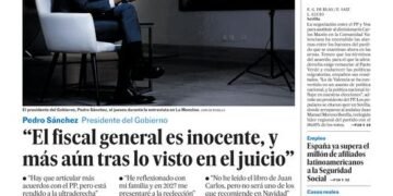 Pedro Sánchez: “El fiscal general es inocente, y más aún tras lo visto en el juicio”