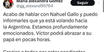 Liberaron al gendarme argentino Nahuel Gallo