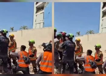 Rescatan con vida a mujer tras casi 70 horas bajo los escombros en el Edificio Nautilus en La Guaira (VIDEO)