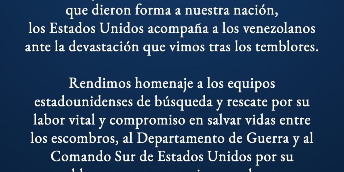 EEUU conmemoró su Independencia destacando asistencia humanitaria en Venezuela